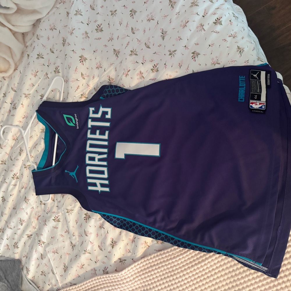 Charlotte Hornets Purple Basketball Jersey